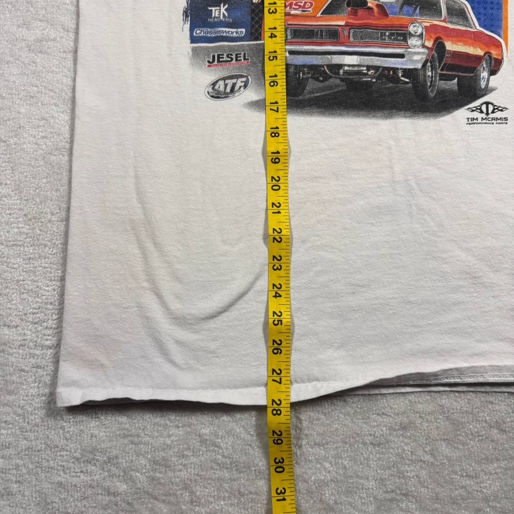 Gildan YellowBullet.com Nationals Cecil County Dragway T Shirt Mens L White 2014 - Picture 15 of 16